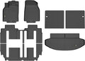 HAFIDI® Floor Mats & Cargo Liner & Seatback Cargo Set Fit for 2007-2015 Mazda CX9 TPE Full Set Floor Mats Custom Accessories - Black