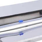 SUNGOOYUE Heavy Duty Stainless Steel Manual Food Wrapping Film Dispenser, Efficient Cutting and Wrapping for Home Kitchen, Essential Handheld Stretch Film Packing Machine for Home