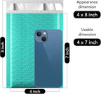 Fuxury Bubble Mailers 4x8" Teal Padded Envelopes 1000Pack Strong Adhesion Thick Padded Mailers for Small Business Mailing Small Items,Jewelry,Makeup