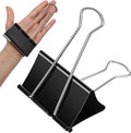 15pcs Extra Large Binder Clips 5.7 × 3 Inch Binder Clips Big Paper Clip Clamps Heavy Duty Paper Clamps Large Binding Clip Paperclips Bulk for Office School Teachers Kitchen Home Supplies