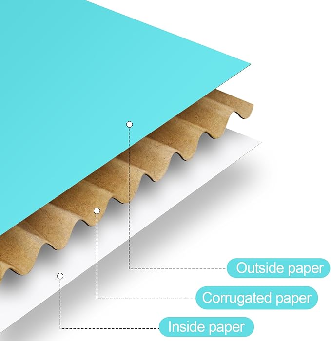 Spakon 50 Packs Shipping Boxes Cardboard Corrugated Mailer Packaging Boxes for Small Business Cute Small Box Cardboard Carton Box Mailers for Packaging Product(Blue,6 x 4 x 1.6 Inches)