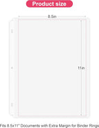 50-Pack Heavy Duty 8.5"x11" Sheet Protectors - Top-Loading Acid-Free & Waterproof for Photos, Certificates, School, Office, Legal Documents, Medical Records, Teachers, Artists (50)