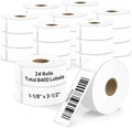 Compatible DYMO 30252 (1-1/8" x 3-1/2") Direct Thermal Address Labels, Replacement for DYMO LabelWriter 450, 4XL, Rollo, Zebra Printers – NOT for 550 & 5XL (24 Rolls / 8400 Labels), TRSTGIX