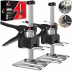 Labor Saving Arm Jack Handle 2 Pack,12 in Construction,Multifunctional Furniture Jack for Installing Cabinets and Wall Tile Height Adjuster Handheld Lifter Tool, Load 440LBS
