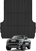 AUXKO All Weather Truck Bed Mat for Chevrolet Chevy Colorado & GMC Canyon 2026 2025 2024 2023 5FT Bed Vehicle Cargo Liner Colorado Canyon Accessory