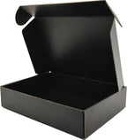 Small Black Shipping Boxes for Small Business Pack of 25-9x6x2 inches Cardboard Corrugated Mailer Boxes for Shipping Packaging Craft Gifts Giving Products
