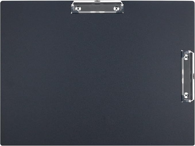 Acocony 11x17 clipboard Double Clip Extra Large Clipboard Low Profile Clip 11 x 17 Clipping Board Light Weight Not Fragile Plastic Black Pack of 1