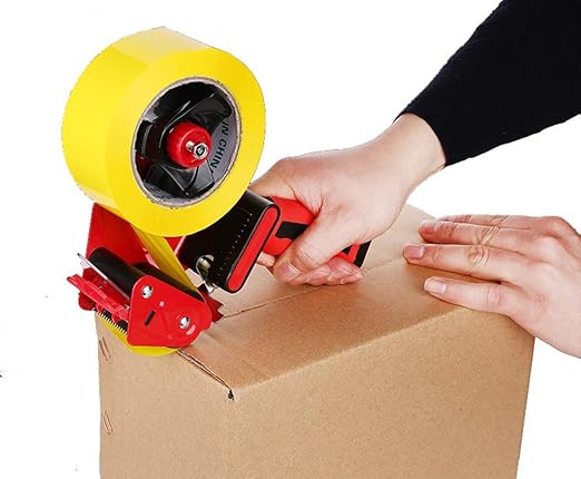 ABC Carton Sealing Tape 1.89 Inches Wide x 54.68 yd Length. 36 Rolls of Yellow Moving Tape for Boxes. Box Tape for Moving, Packing, Shipping, and Mailing. 2 mil Thick Acrylic Shipping Tape Rolls