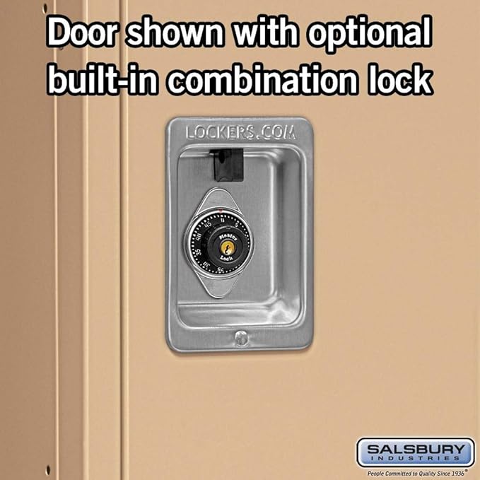 Salsbury Industries 62352TN-U Double Tier 36-Inch Wide 5-Feet High 12-Inch Deep Unassembled Standard Metal Locker, Tan Brown