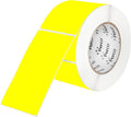 Perco Fluorescent Yellow 3x5 Inch Perforated Sticker Labels — 150 Stickers/Roll — with Permanent Adhesive for Inventory Management, Color Coding, Moving Boxes, Retail, Organizing & Crafts—Made in USA