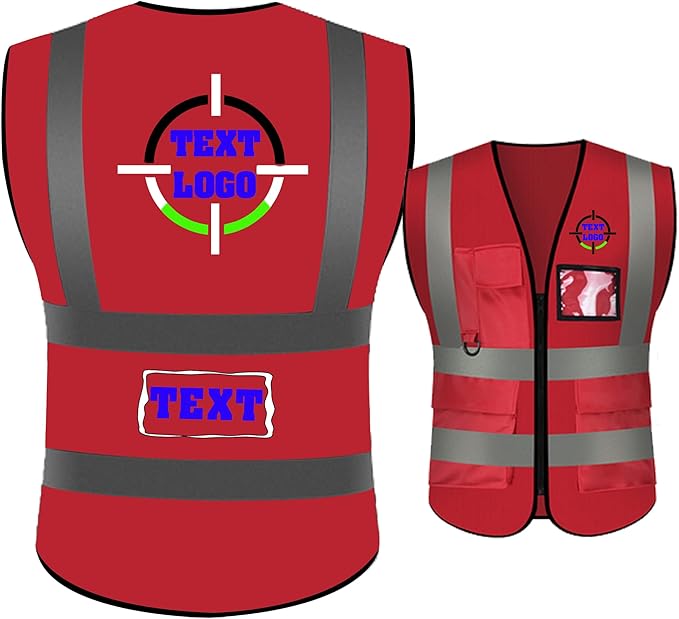 Personalized High Reflective Safety Vest Custom Hi Vis Safety Vest Men Women Construction Workwear Security Vest