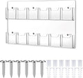 Eersida Acrylic Brochure Pamphlet Holder Brochure Display Stand Business Tri Fold Multi Slot Holder Rack Wall Mount Clear Pocket Space Saver for Flyer Literature Menu Advertise(12 Pockets)