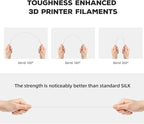 FLASHFORGE PLA Filament 1.75mm, 3D Printer Filament 1kg (2.2lbs) Spool, Dimensional Accuracy +/- 0.02mm, 3D Printing Filament Easy to Use and Fits for Most FDM 3D Printers (White)