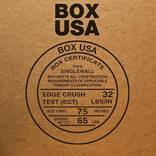 BOX USA Small Shipping Boxes 6"L x 5"W x 2"H, 50-Pack - White Box Crush-Proof Mailers for Packaging, Storage, Gifts or Bulk Business Orders