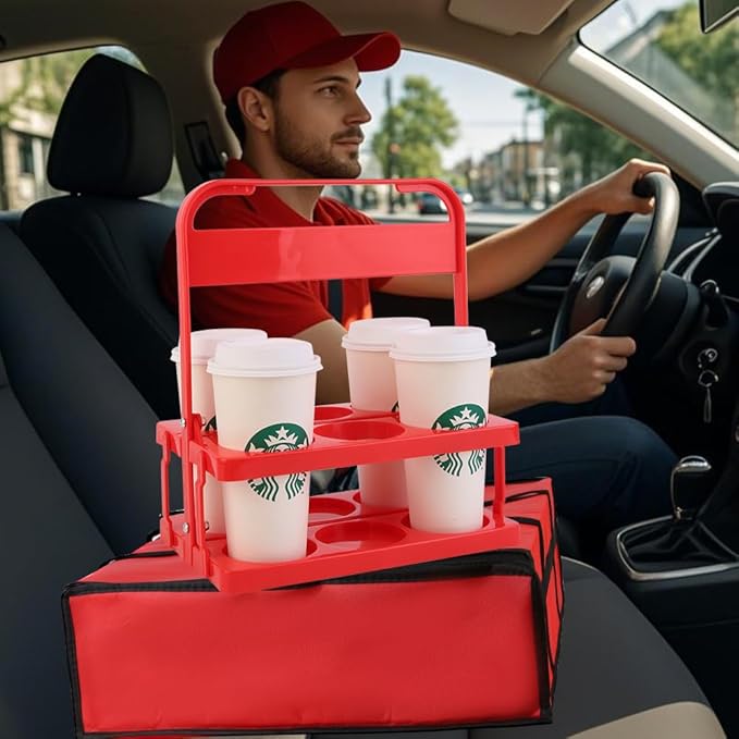 Bodaon Insulated Bag-Pizza Bags for Delivery & Plastic Portable Drink Carrier，20"x 20"x 6" Doordash Warmer/Hot Food BCarrier Box，Termicas/Warming/Heat Carrying out Insulation Large Bag, Keeping Cooler