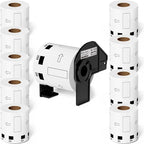Suminey - Compatible Barcode Labels Replacement for Brother DK-1209 (2.4 in x 1.1 in), Use with Brother QL Label Printers [10 Rolls/8000 Labels + 1 Frame]
