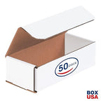 Box USA BM732 7"L x 3"W x 2"H, White (Pack of 50)