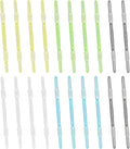 PATIKIL 20 Pcs Loose-Leaf Paper Binding Clamps, Multicolor 1 Plastic Paper Organizers Notebook Fasteners Reusable Prong Binder Clip for Home Office File Report Chart Documents