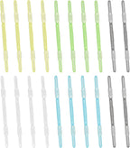 PATIKIL 20 Pcs Loose-Leaf Paper Binding Clamps, Multicolor 1 Plastic Paper Organizers Notebook Fasteners Reusable Prong Binder Clip for Home Office File Report Chart Documents
