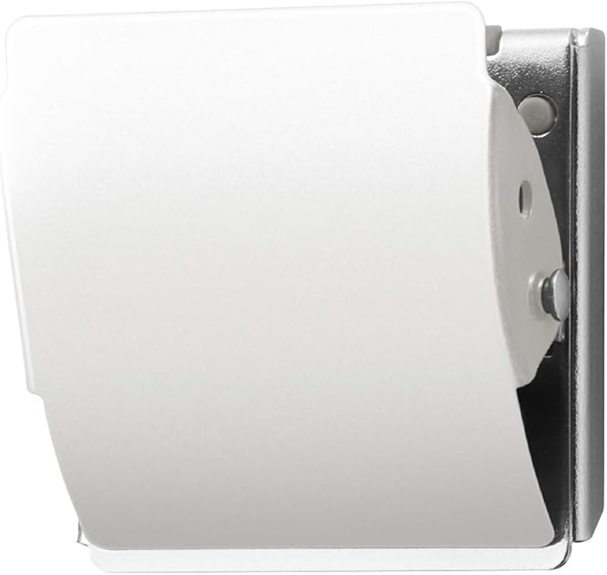 Plus Extra Strong Magnetic Clips, Large White, 3-Pack