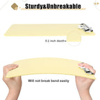 Hongri Plastic Clipboard with Pen Holder, Yellow 8.5x11 Letter Size Clip Board for Classroom, Office, Students, Nurses and Women, Low Profile Clip, Size 12.5 x 9 in(Pack of 2)