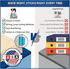 2026 Year Labels, Doctor Stuff 2026 Chart Stickers, Light Blue Color Coded, IFC AFV Style, USA Made Year Stickers for X-Ray Jackets, 500/Roll, 1 Roll, 1-7/8" x 1-7/8"