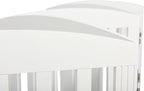 SPIRICH Dog Gate Indoor, Dog Gates for Doorways, Stairs, The House, Wooden Freestanding Foldable Pet Gate, Extra Wide Step Over Puppy Gate, 3 Panels, White