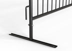 Angry Bull Barricades Barricade in a Box 2.0 - Heavy Duty Interlocking Steel Barricade, 8.5 Ft. (Hot Dipped Galvanized, Flat feet)