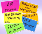 NextDayLabels 500 Rectangle Stickers (3" x 5") - Color Coding Labels Roll - Moving Labels for Boxes, Colored Inventory Stickers for Packing, Organizing, and Storage (Fluorescent Red)