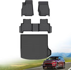 Hutisya-Floor Mats & Cargo Liner Set Fit for Jeep Grand Cherokee (Include 4xe NOT for L or WK) 2022-2025 All Weather Protection Anti-Slip & Durable TPE Full Set Liners Automotive Accessories-Black