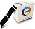 Black Rectangle Sticker Labels 3×2 Inch Vinyl Stickers Color Coding Name Tags Roll Removable Waterproof 300 per Dispenser Box