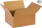 Partners Brand 14 x 12 x 6 Corrugated Cardboard Boxes, 14"L x 12"W x 6"H, Pack of , 25 | Shipping, Packaging, Moving, Storage Box for Business, Strong Wholesale Bulk Boxes 14126