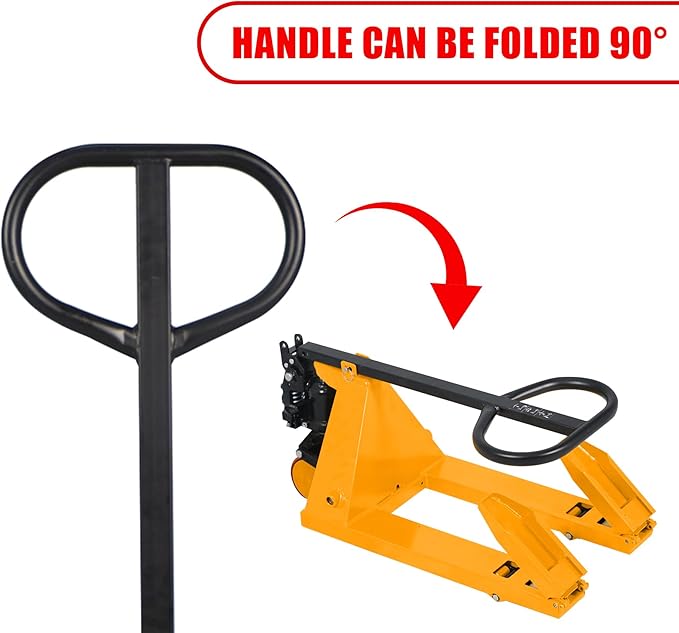 Mini Pallet Jack Truck, Foldable Hand Pallet Jacks with Foldable Forks and Handle, 2200 lbs Capacity Narrow Forks 31.5" L x15 W, Small Size Manual Pallet Jacks