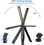 ORHOMELIFE Rechargeable LED Work Light - 750 Lumens Foldable LED Flashlight Handheld Cordless Work Light with Magnetic Base, 360°Rotate, Power Indicator for Car Repair, Garage, Household, Outdoor
