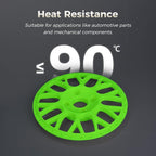 FLASHFORGE ABS Pro Filament 1.75mm Green, 3D Printer Filament 1kg (2.2lbs) Spool-Dimensional Accuracy +/- 0.02mm, Hot Deformation Below 90℃, Great for Printing Heat-Resistant Functional Parts