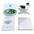 U.S. Solid Digital Analytical Balance 1kg x 0.01g, High Precision Lab Scale, 500g Calibration Weight, 10 Weighing Units, AC 100V-240V & DC 9V, Piece Counting