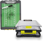Dexas Clearview Clipcase Clipboard, 13.75 x 9.5 in, Gray/Yellow. See Papers Clearly Outdoors, Stay Organized and Dry. Ideal for Coaching, Teaching, homeschooling, Art, Trades, and Medical pros.