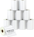 BETCKEY - 4" x 3" (102 mm x 76 mm) Shipping & Multipurpose Labels Compatible with Zebra & Rollo Label Printer,Premium Adhesive & Perforated [10 Rolls, 5000 Labels]