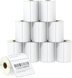 BETCKEY - 4" x 3" (102 mm x 76 mm) Shipping & Multipurpose Labels Compatible with Zebra & Rollo Label Printer,Premium Adhesive & Perforated [10 Rolls, 5000 Labels]