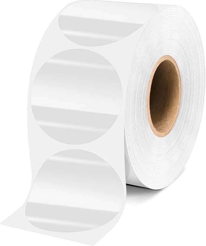 2 Inch Transparent Circle Stickers 500 Pcs,Permanent Color Coding Dots for Office,Home Organization, File Classification,Multipurpose Labels