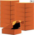 Cardboard Boxes Shipping Boxes,15 Pack Recyclable Corrugated Cardboard Box Small Mailing Storage Gift Boxes for Shipping, Mailing, Gifts Packaging, 6x6x2" (Orange)
