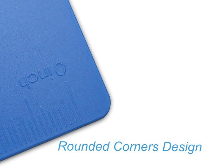 Acocony 11x17 Clipboard Vertical with Ruler Extra Large Clipboard Low Profile Clip 11 x 17 Clipping Board Plastic Blue Pack of 1