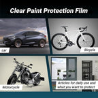 7.5mil TPU Clear Car Paint Protection Film Self Healing Adhesive Automotive Film Anti-Scratch Glossy Car Body Wrap Vinyl for DIY Car Moto Interior Exterior,60inch x 40inch