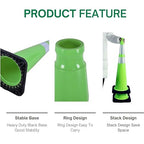 BESEA 8Pack 36” inch Traffic Cones Blue Road Parking Cones Construction Safety Cone Structurally Stable for Traffic Control(Green Color)