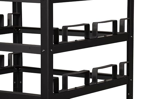 Trafford Industrial Stanchion Post Cart, 12 Posts, Horizontal Padded Storage and Locking Wheels for Safety