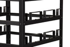 Trafford Industrial Stanchion Post Cart, 12 Posts, Horizontal Padded Storage and Locking Wheels for Safety