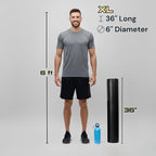 Fitizen Foam Roller – Muscle Massage Rehab Stiff Back Pain Physical Therapy Deep Tissue Firm Exercise Equipment Home Gym Stress Yoga Pilates for The Fit Citizen by FitNation
