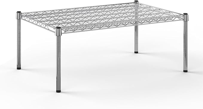 24''W x 36''L x 14''H Chrome Plated Wire Dunnage Rack | Off The Floor Storage