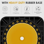 6 Pack 36" Large-Sized PVC Traffic Cones with Heavy-Duty Black Base, Garage Parking Lot Cones Structurally Stable Weatherproof Road Construction Safety Cones (6, Yellow, 36" Extra Large)