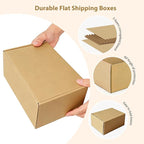 9x6x2 inches Shipping Boxes Set of 25, Small Corrugated Cardboard Box, Literature Mailer, Gift Boxes (Brown, 9x6x2)